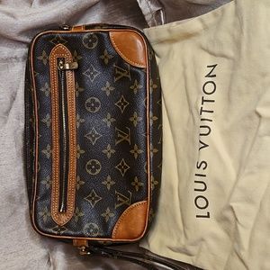 LV Marky Dragonne Clutch Monogram Canvas